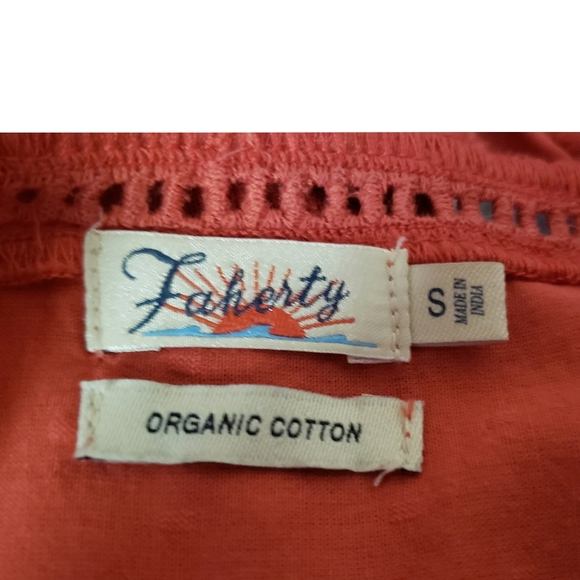 Faherty Pink Ruffle Blouse - Picture 9 of 11